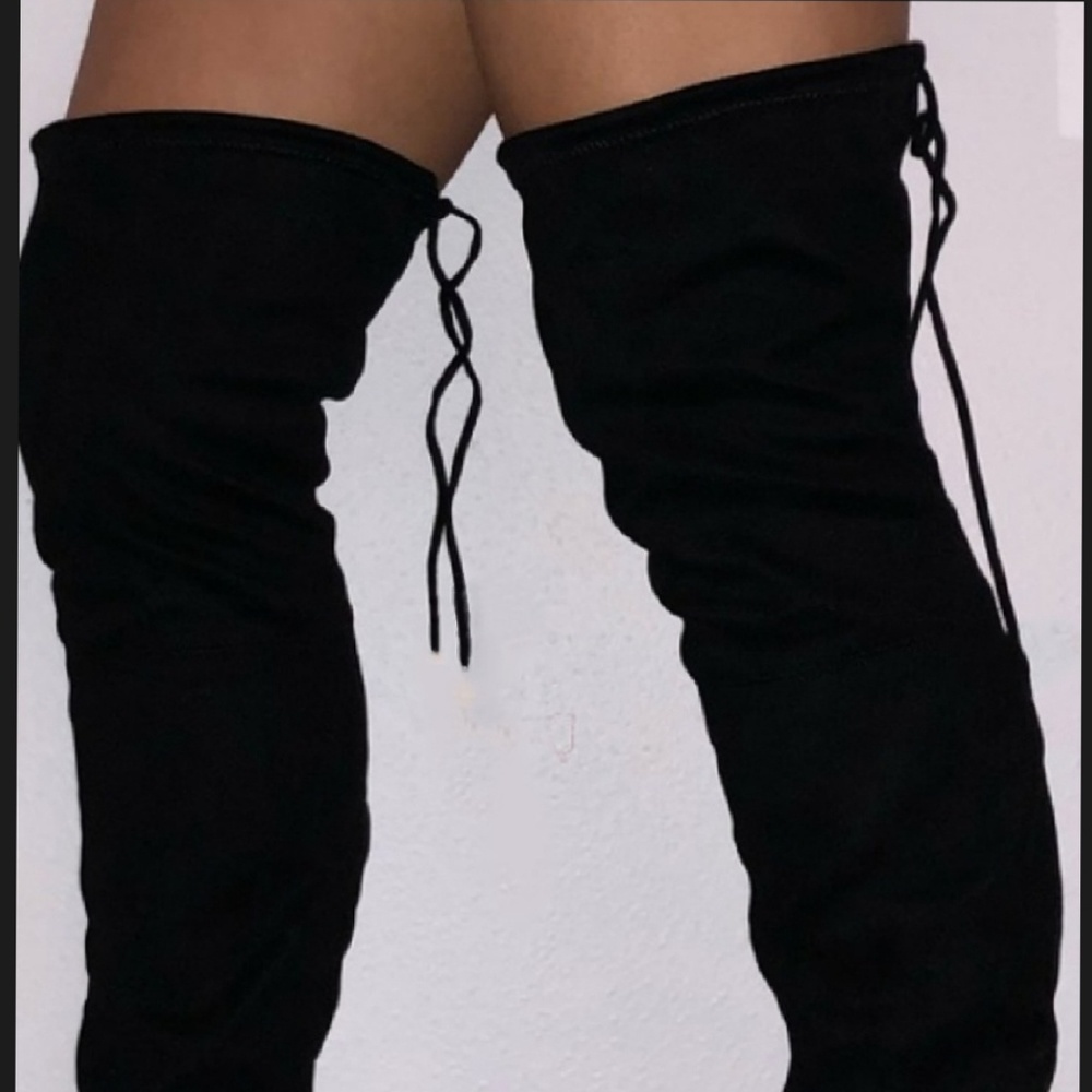 🚨RESTOCKED 🚨 Bella Black tigh high boots - Picture 4 of 8